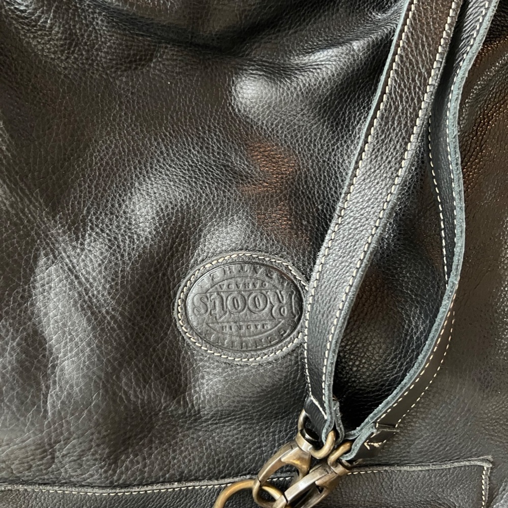 Roots Leather Drawstring Backpack - Picture 2 of 11